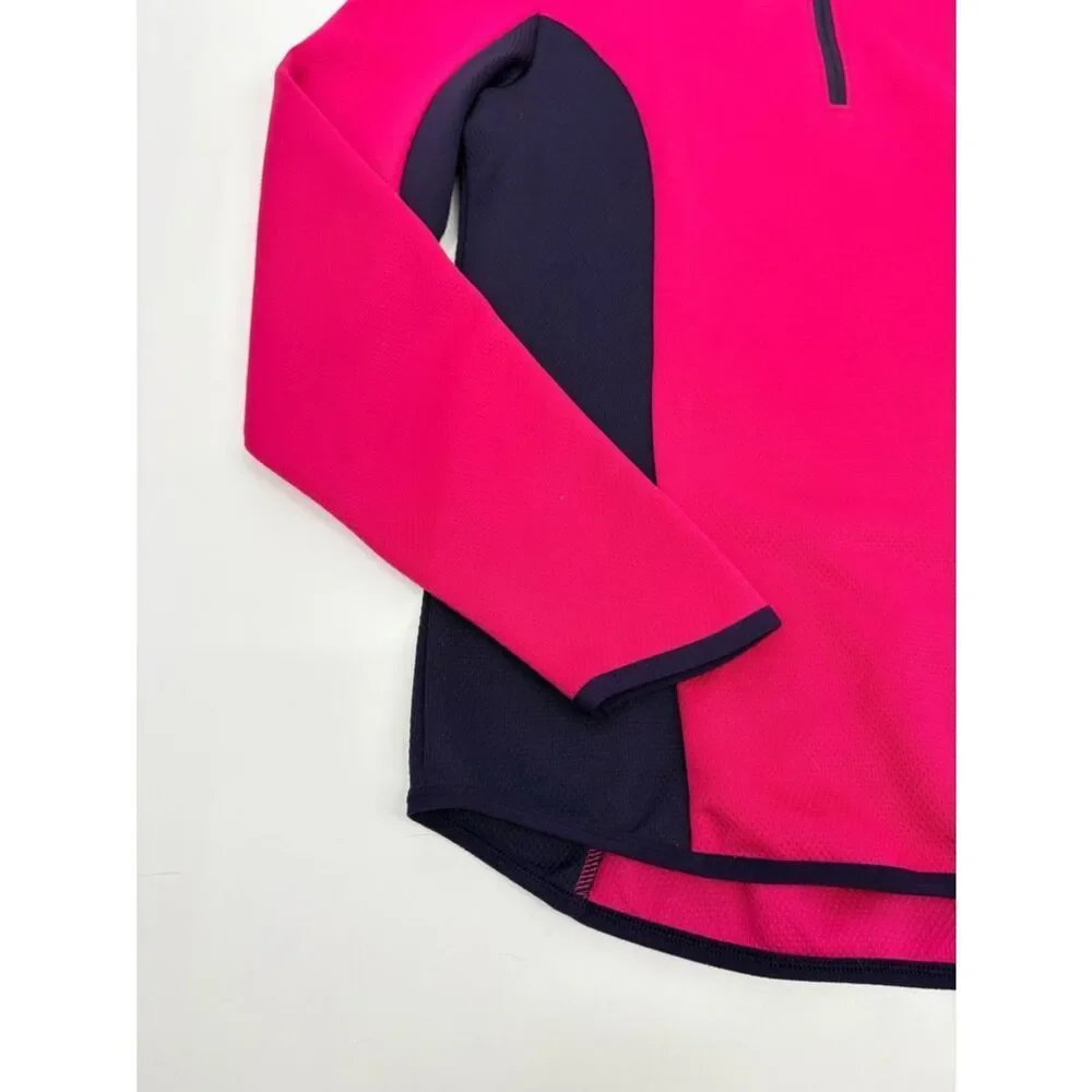 Nike Golf | Pink & Navy Half-Zip Performance Top